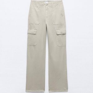 Zara Straight Leg Cargo Pants